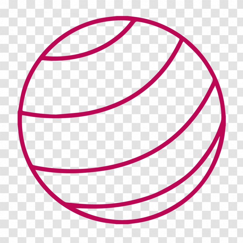 Clip Art Illustration - Magenta - Volleyball Transparent PNG