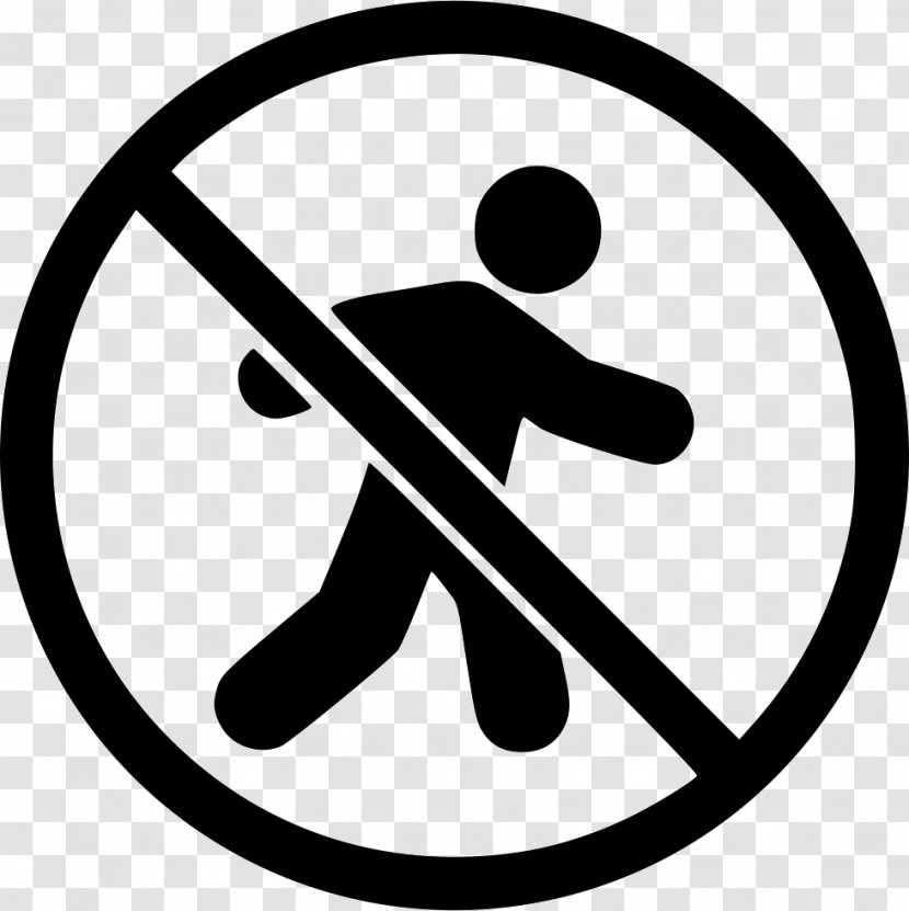 No Symbol Pedestrian Sign - Smoking Ban Transparent PNG