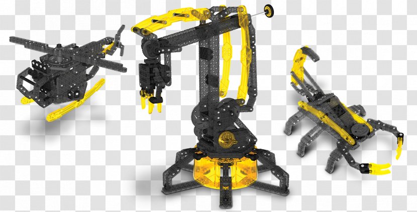 VEX Robotics Competition Robotic Arm Hexbug - Yellow - Robot Transparent PNG