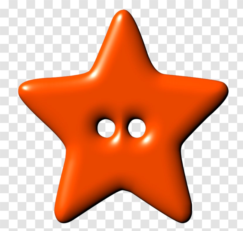 Pentagram Button Creativity - Five-pointed Star-shaped Buttons Transparent PNG