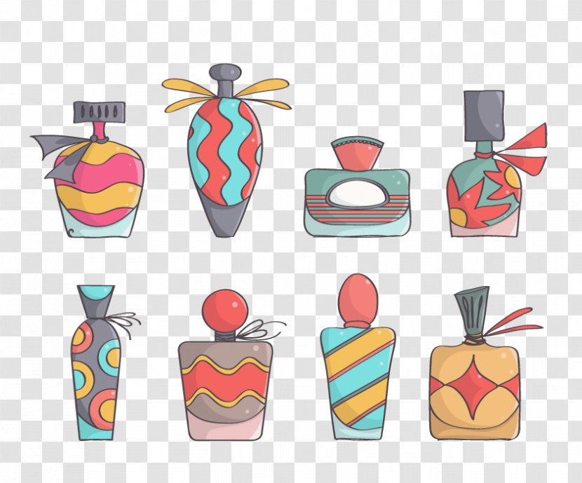 Bottle Cartoon Perfume Illustration - Color Pictures Transparent PNG