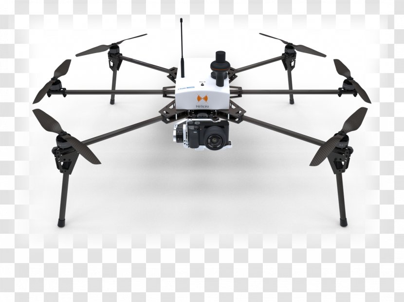 Helicopter Rotor Multirotor Unmanned Aerial Vehicle Topography Surveyor - Airplane Transparent PNG