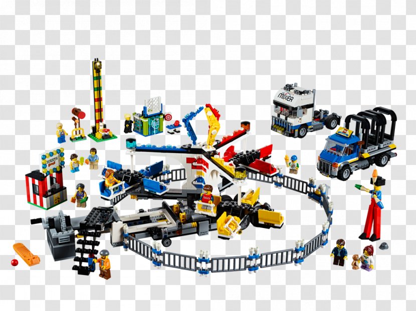 LEGO 10244 Creator Fairground Mixer Lego Toy Minifigure - Ideas Transparent PNG