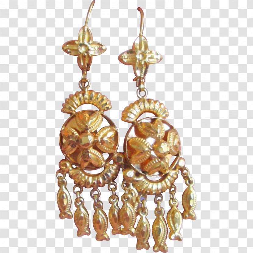 Earring Body Jewellery 01504 Gold - Earrings Transparent PNG