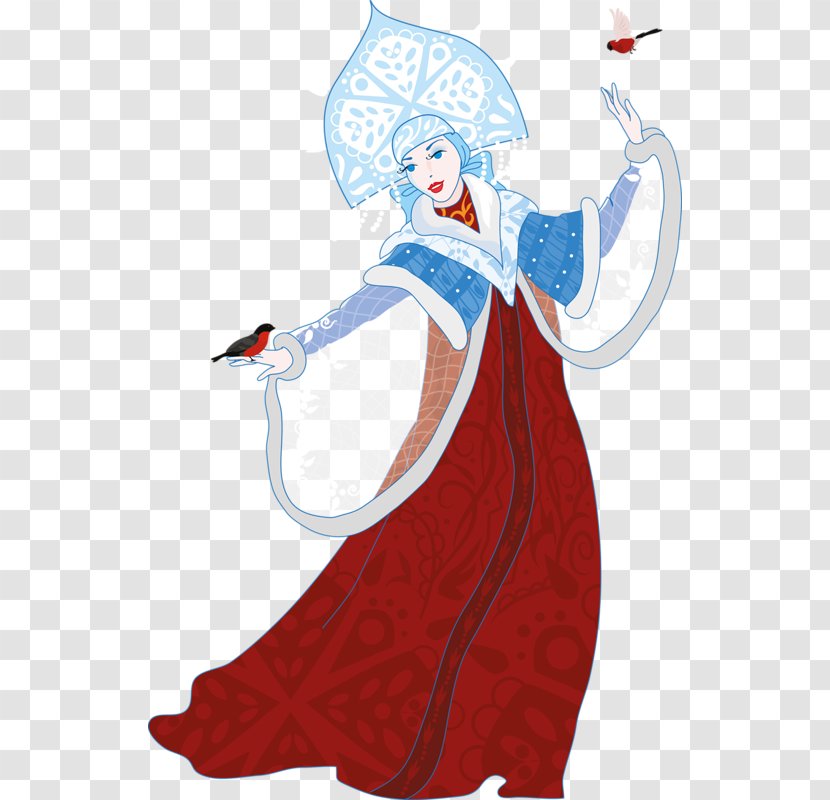 Ded Moroz Snegurochka Cartoon Illustration - Queen Transparent PNG