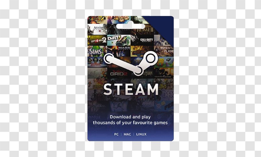 Gift Card Steam Video Game Discounts And Allowances - Digital Distribution Transparent PNG