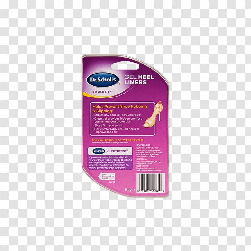 Dr. Scholl's For Her Heel Liners, 1 Pair Shoe Insert High-heeled - Ball Transparent PNG