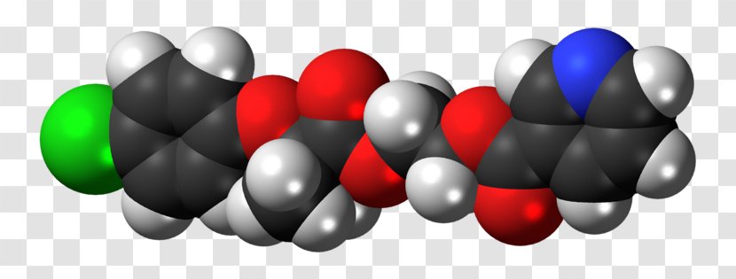 Etofibrate Space-filling Model Chemistry Molecule Clofibrate - Drugscom Transparent PNG