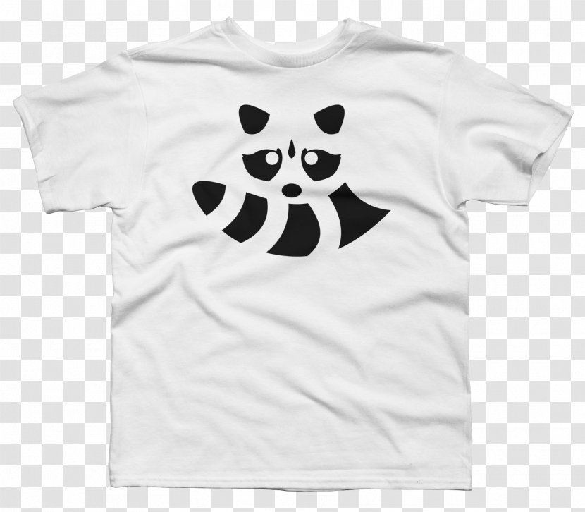 Printed T-shirt Hoodie Sleeve - Collar - Hand-painted Raccoon Transparent PNG