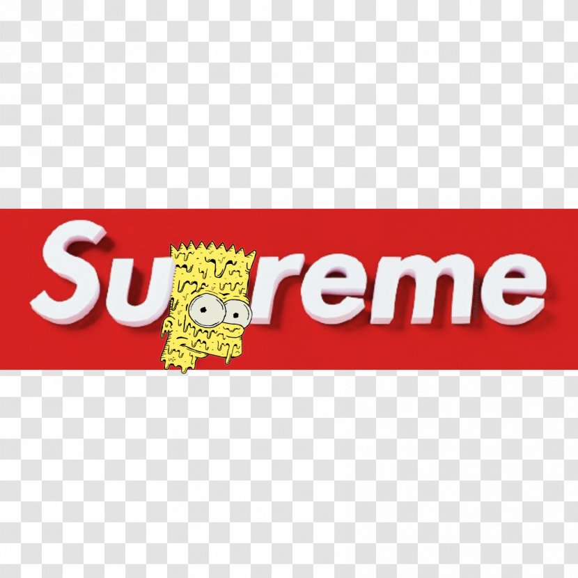 Supreme Logo Brand Image - Sticker - Foto Simpson Transparent PNG