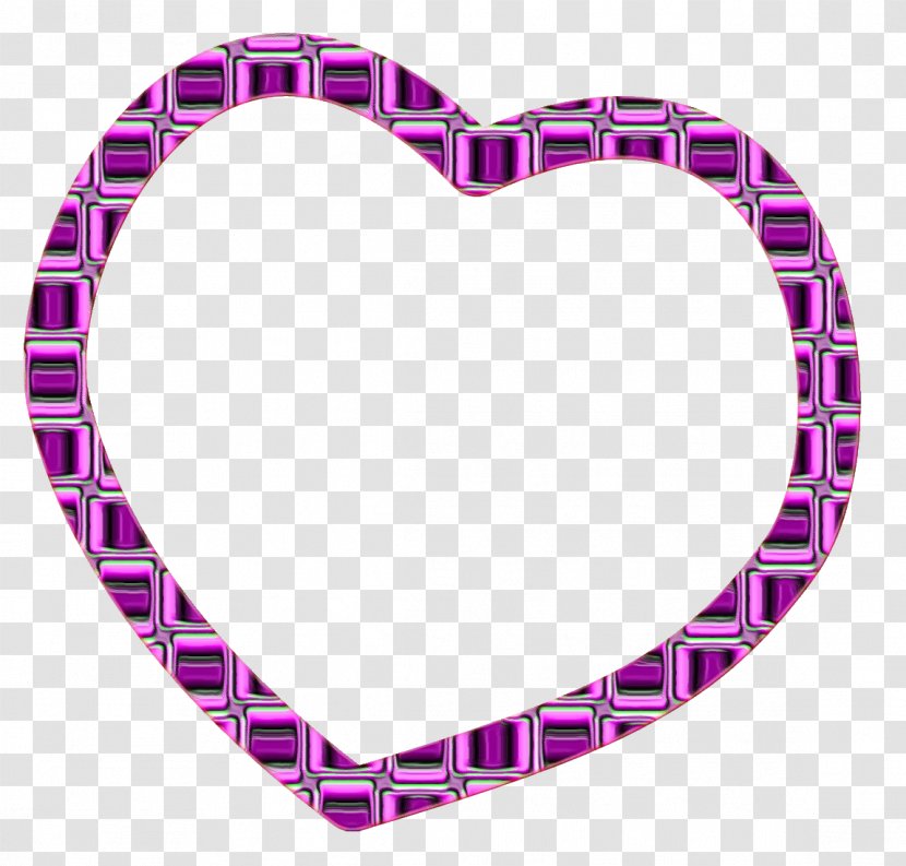 Heart Drawing - Lilac - Magenta Transparent PNG