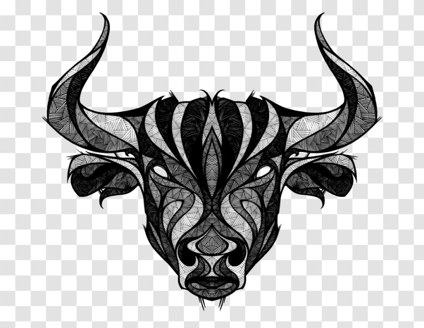 Taurus Tattoo Ink Bull Drawing Transparent PNG