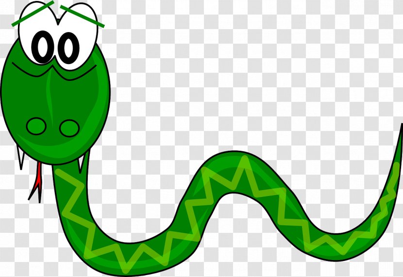 Smooth Green Snake Animation Clip Art - Cartoon Transparent PNG