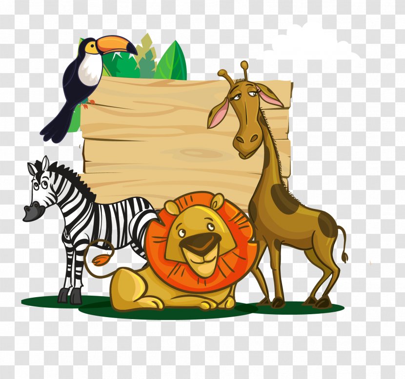 Party Safari Zoo Birthday Room - Organism - Giraffe Transparent PNG