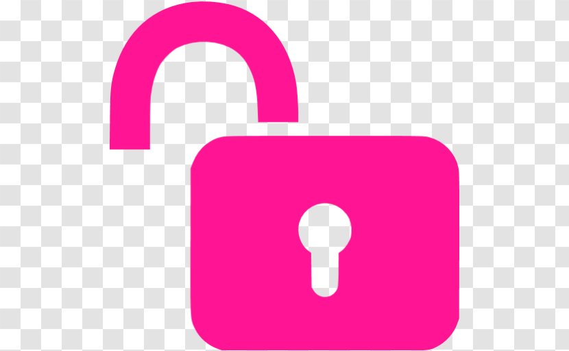 Padlock Clip Art - Magenta - Unlock Transparent PNG