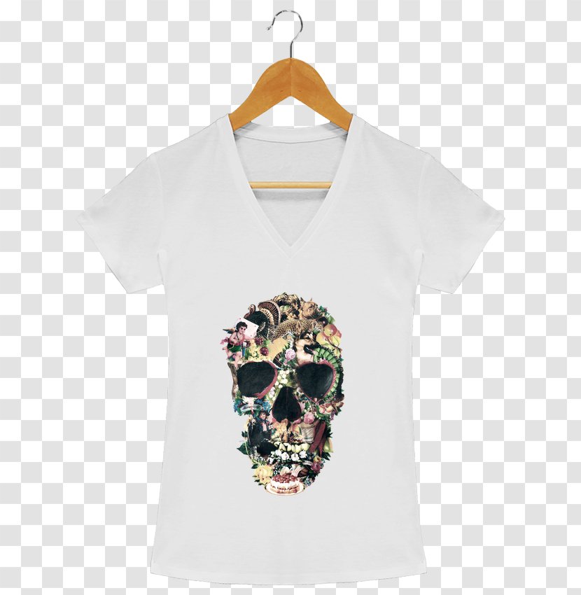 T-shirt Skull Sleeve Bluza Fashion Transparent PNG