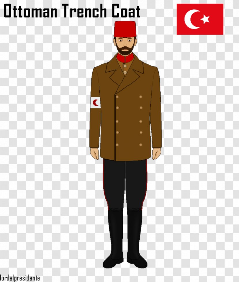 Military Uniforms Ottoman Empire Army Officer Soldier - Outerwear - Trench Coat Transparent PNG