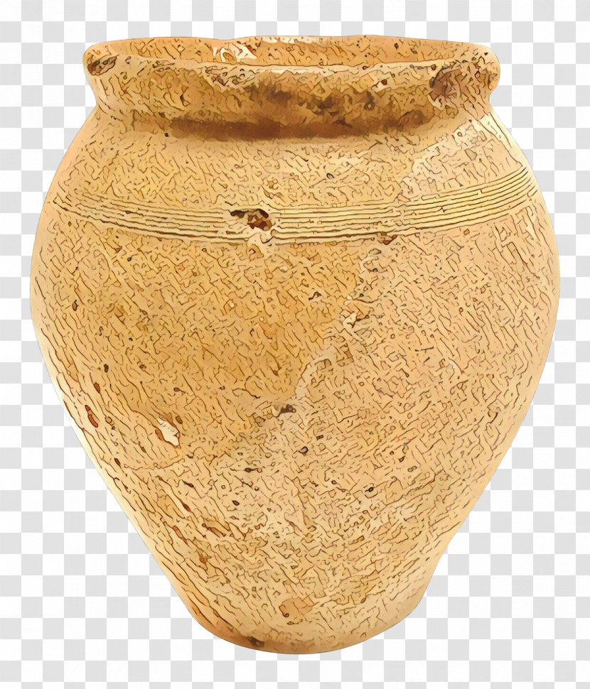 Earthenware Pottery Vase Artifact Ceramic - Interior Design Beige Transparent PNG