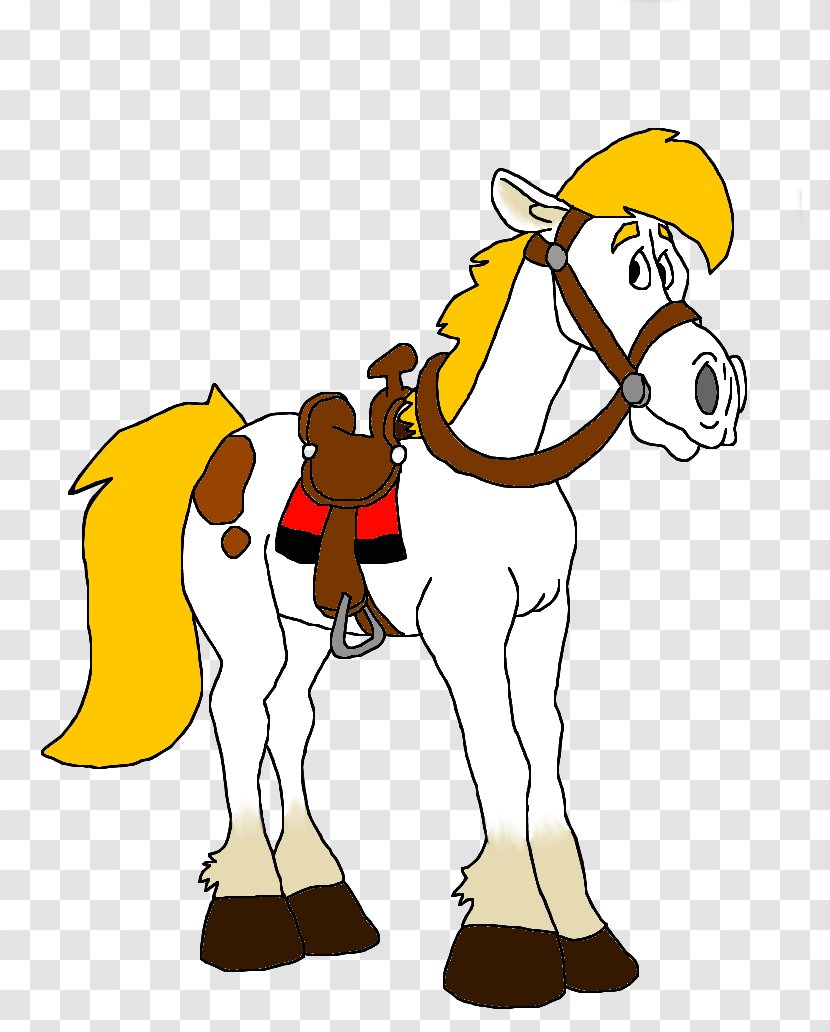 Horse Canidae Dog Clip Art - Yellow - Lucky Luke Transparent PNG