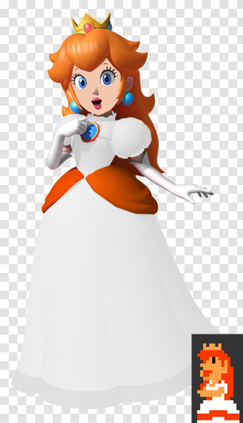Super Mario Bros. Princess Peach Sprite 3D Computer Graphics - Photography Transparent PNG