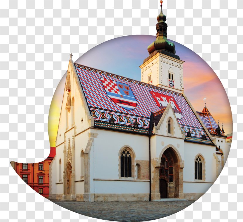 St. Mark's Church, Zagreb Square Cathedral Mirogoj Cemetery - Facade - Church Transparent PNG