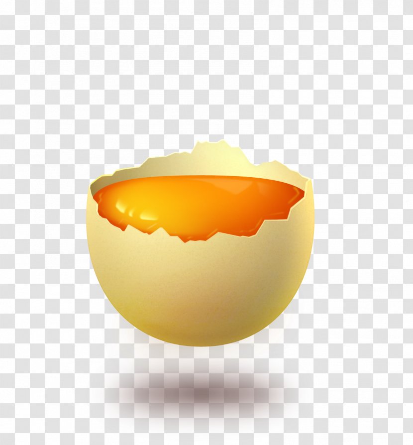 Chicken Egg Yolk White - Open Eggs Transparent PNG