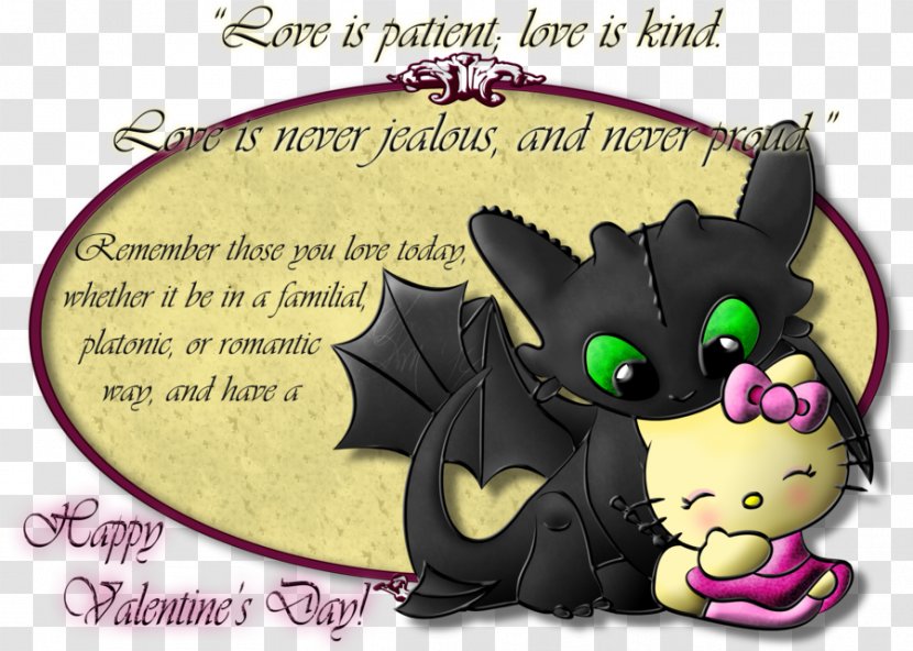 Cat Happy Valentine's Day Hello Kitty Toothless Transparent PNG