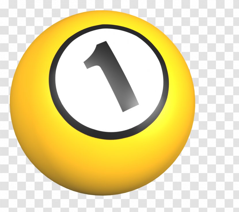 Billiards Billiard Balls Pool Party - Smile - Number One Transparent PNG