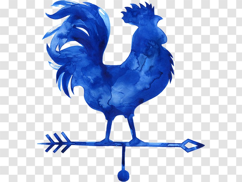 Rooster Cobalt Blue Feather - Fowl - Farm Heroes Transparent PNG