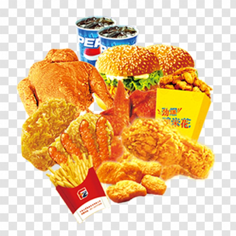 Take-out Fast Food Fried Chicken Poster French Fries - Paint - Family Bucket Transparent PNG