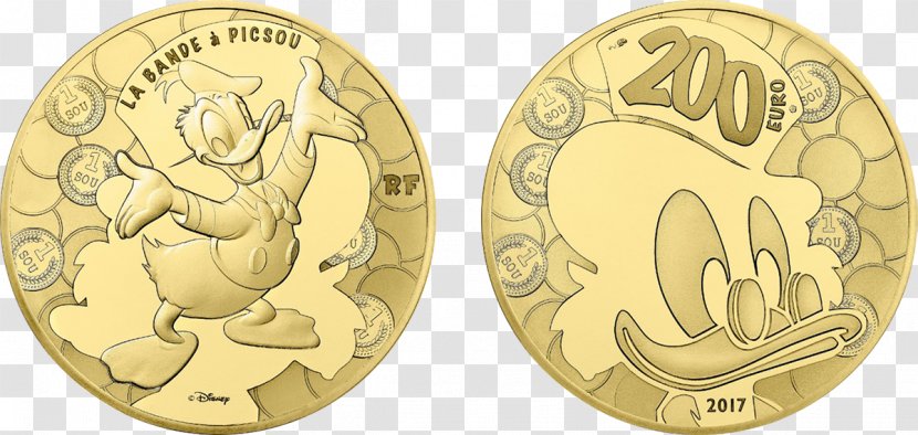 Coin Scrooge McDuck Monnaie De Paris Donald Duck Huey, Dewey And Louie - Uncle Transparent PNG