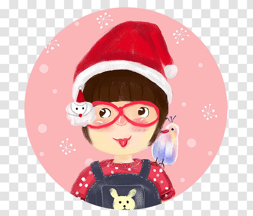 Christmas Ornament Santa Claus (M) Glasses Illustration - Fictional Character - World Transparent PNG