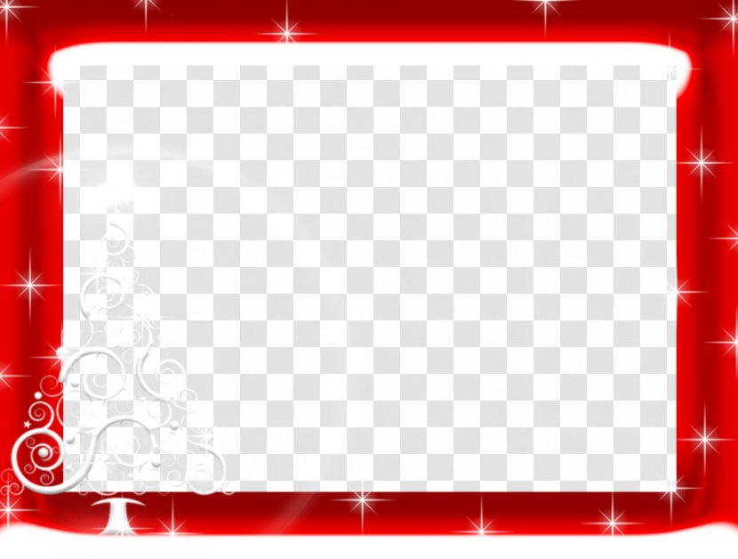 Christmas Lights Santa Claus Clip Art - Red - Border Frame Clipart Transparent PNG
