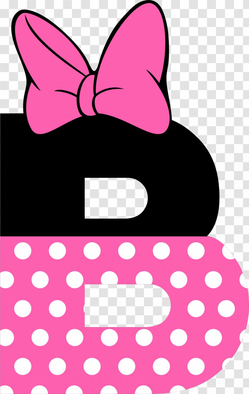 Minnie Mouse Mickey Letter Image - Magenta - Minie Badge Transparent PNG