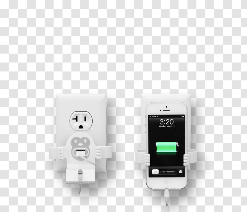 White Electronics Mobile Phones - Accessory - Iphone Charger Transparent PNG