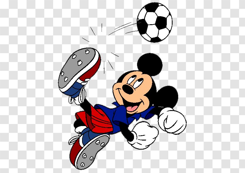 Mickey Mouse Minnie Coloring Book Page - Artwork - Play Soccer Transparent PNG