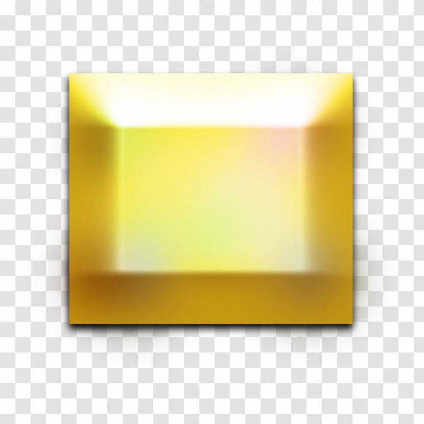 Product Design Rectangle - Yellow - Diamond Transparent PNG