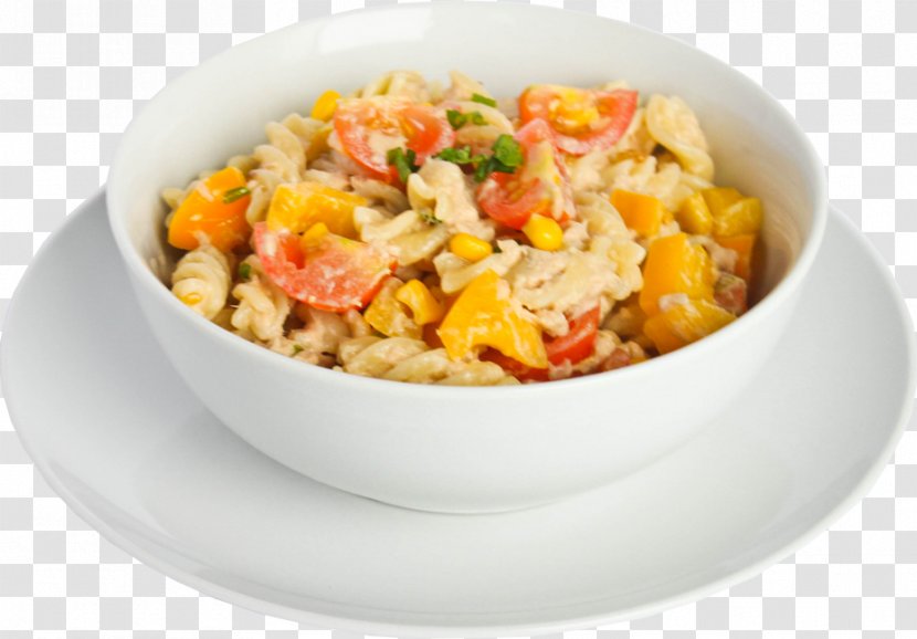 Pasta Salad Macaroni Vegetarian Cuisine Italian Transparent PNG