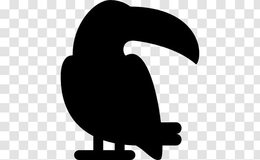 Silhouette Animal Photography - Black And White - Toucan Transparent PNG