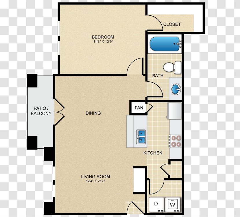 Floor Plan Promenade Champions Forest Apartments Interior Design Services - Brochure - Legacy At Champion Transparent PNG