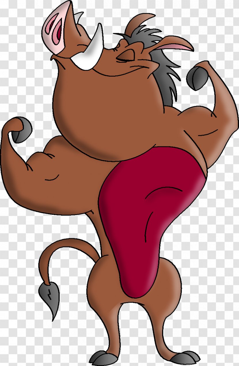 Dog Timon And Pumbaa Muscle The Walt Disney Company Machoke - Watercolor Transparent PNG