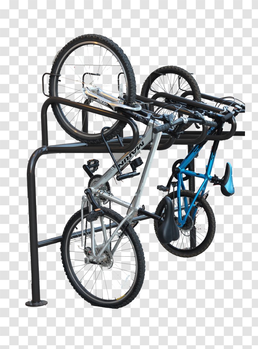Bicycle Pedals Wheels Frames Saddles Parking Rack - Road Transparent PNG