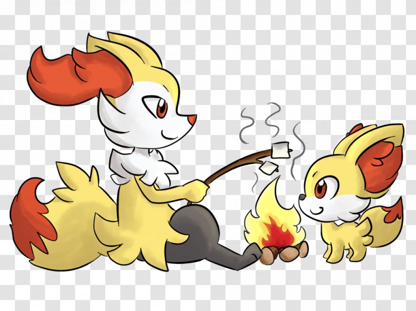 Fennekin Braixen Drawing Carnivora - Mammal Transparent PNG