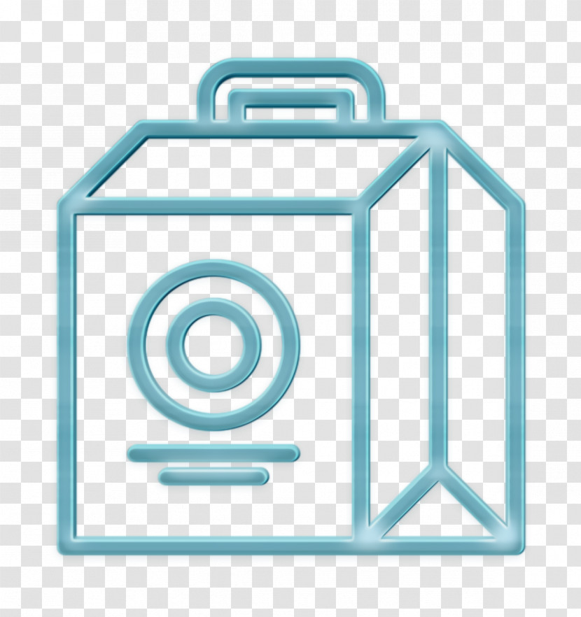 Fast Food Icon Lunch Box Icon Gable Icon Transparent PNG