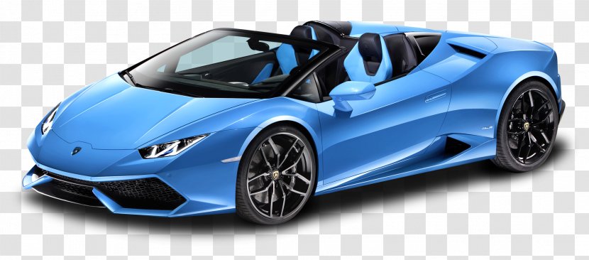 2017 Lamborghini Huracan LP610-4 LP580-2 Car 2018 Convertible - Blue LP 610 4 Spyder Transparent PNG
