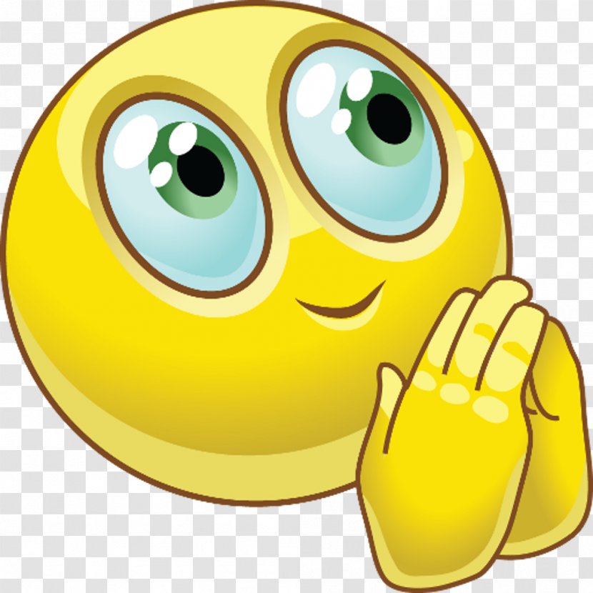 Emoji Praying Hands Prayer Smiley Emoticon - App Store - Blushing Transparent PNG