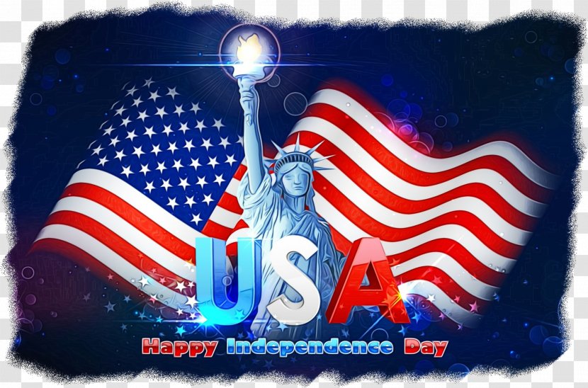 Fourth Of July Background - Independence Day - Flag Usa Transparent PNG