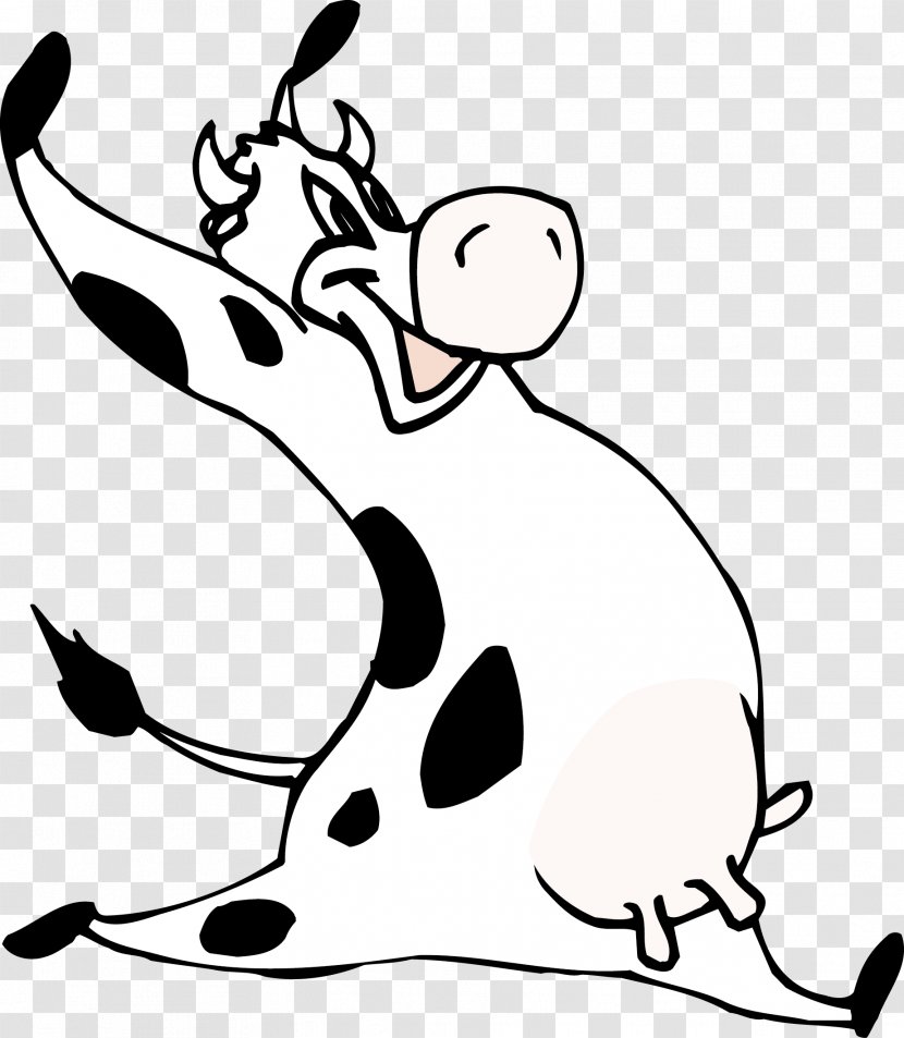 Holstein Friesian Cattle Dance Clip Art - Monochrome - Cow Vector Transparent PNG