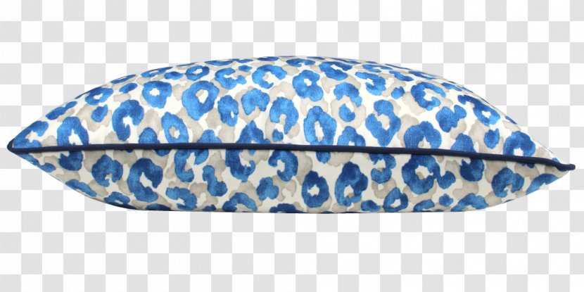 Throw Pillows Leopard Cotton Pillow Jiti Blue Textile - Side Transparent PNG