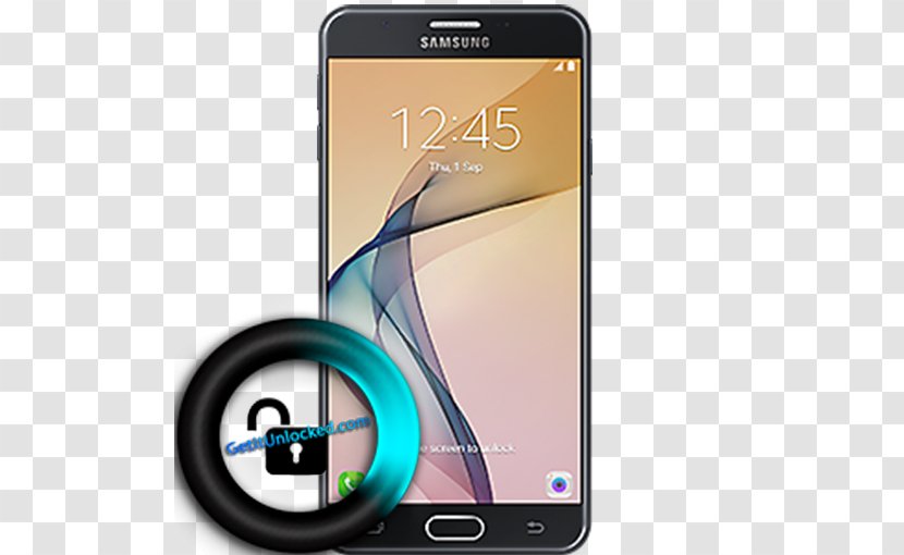Samsung Galaxy J7 (2016) 4G Smartphone - Black Transparent PNG